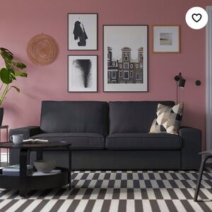 IKEA Kivik cover for Sofa (including sofa base) - Charcoal Color